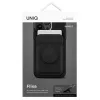 Magnetic card wallet UniQ Flixa — MagSafe-compatible, black (jet black)