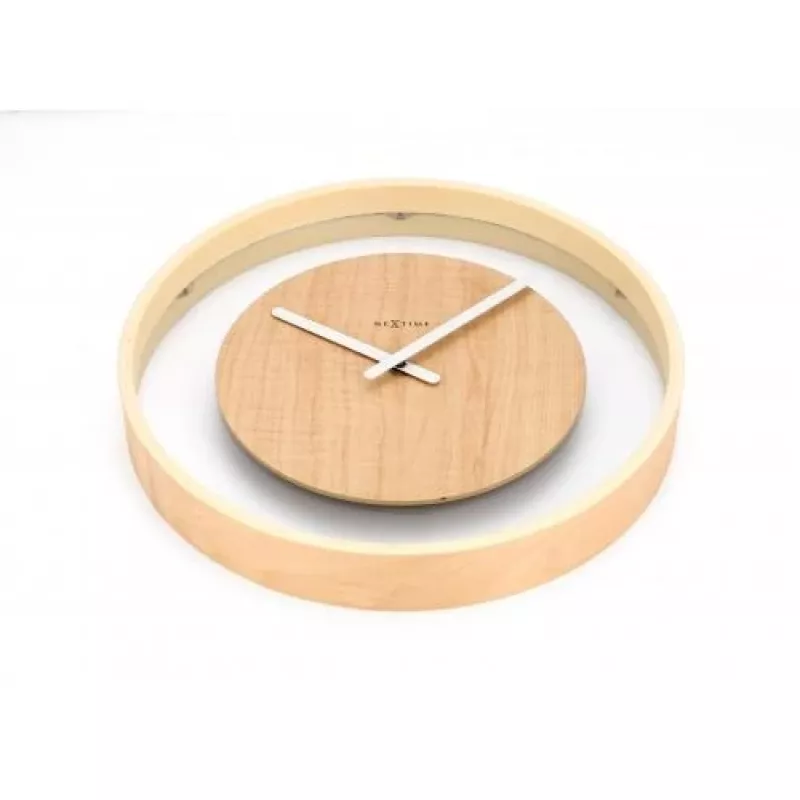 NeXtime klok 3046 Wood Loop, Ø30 cm, Wall, Wood