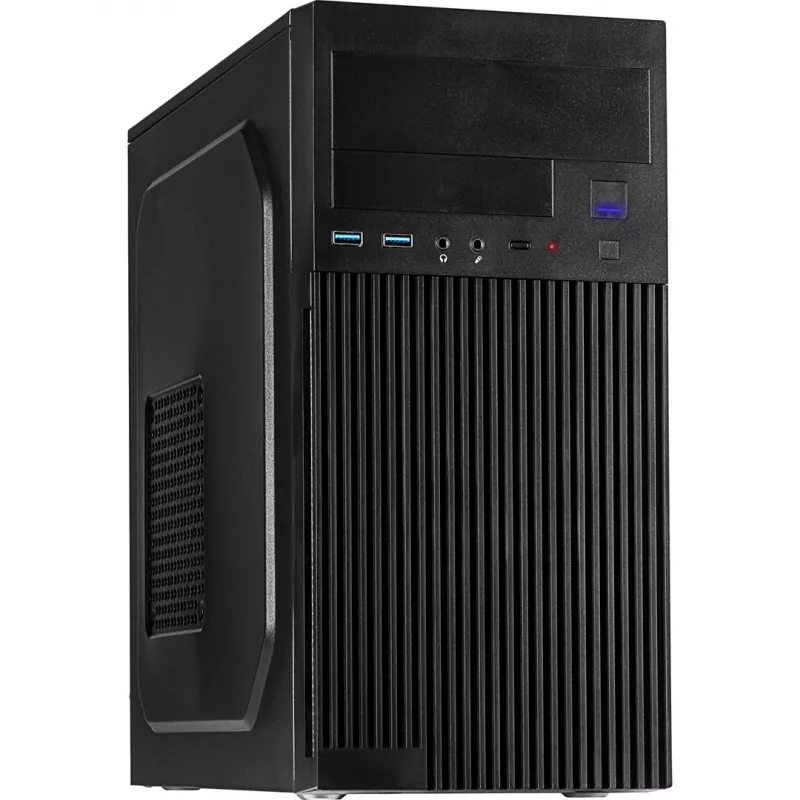 Computer Case INTER-TECH IT-6521 Straight, ATX, Black