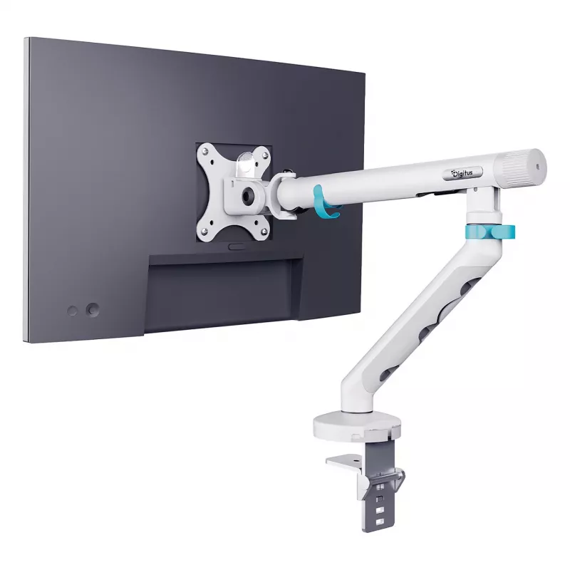 Monitor mount DIGITUS Single design for up to 35 inch screens, clamp, 10 kg, VESA 75x75–100x100, tilt -45–90°