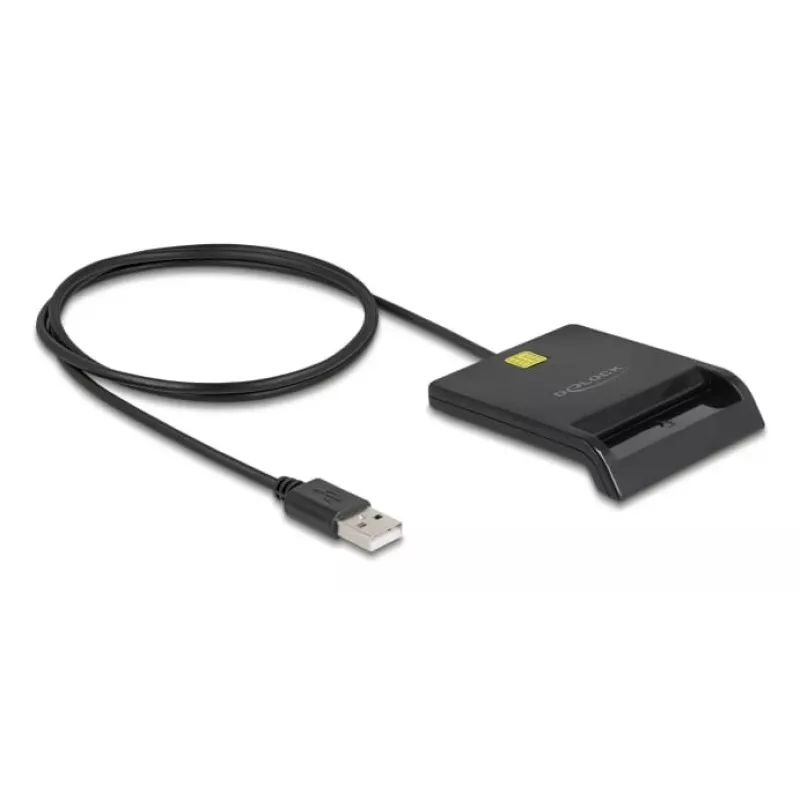 Smart Card Reader DeLOCK 91724 USB Type-A Black