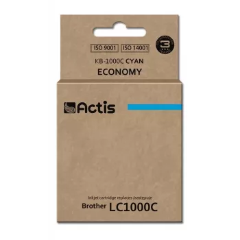 Compatible ink cartridge ACTIS KB-1000C for Brother LC1000C/LC970C, Cyan, 36 ml, Standard Yield