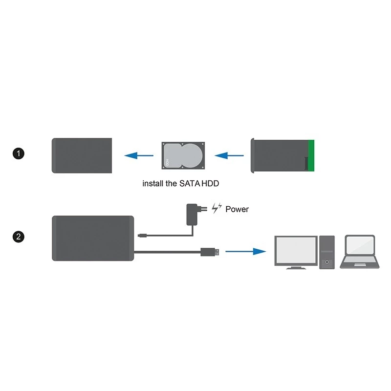 HDD enclosure LogiLink UA0284 Black 3.5 inch