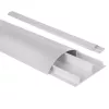 Aluminum cable masking strip MACLEAN MC-814 S, silver — surface-mounted cable cover