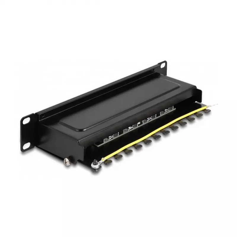 DeLOCK 10 inch Patch Panel 8 port Cat.6A 1U black
