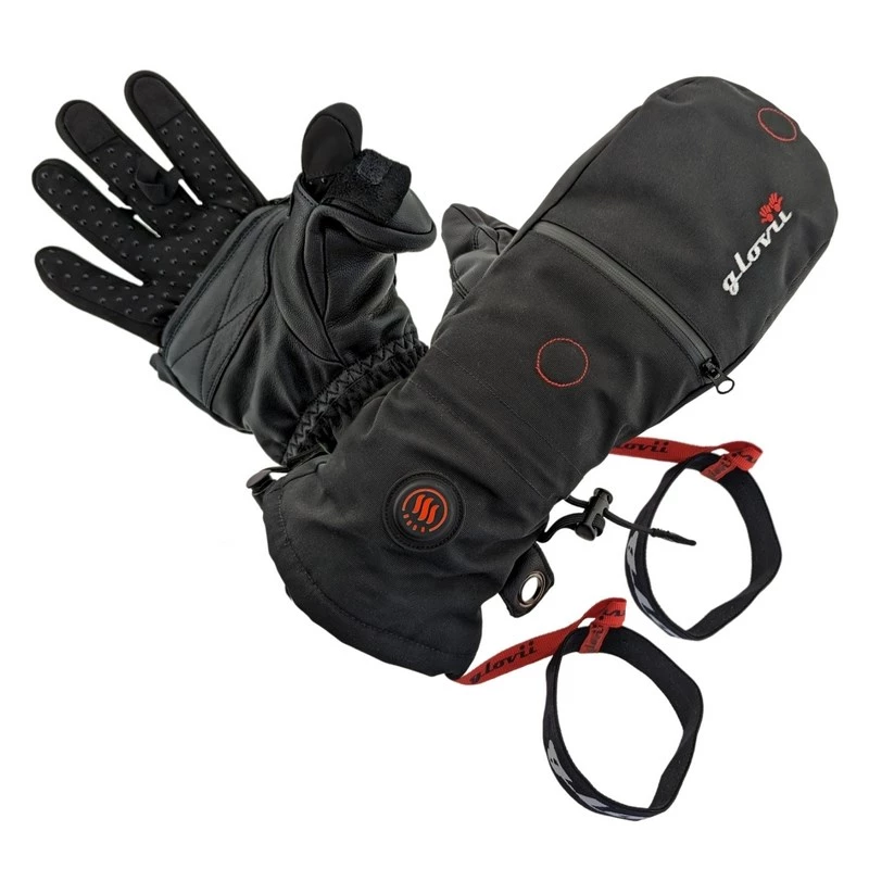 Gauntlet gloves Glovii GS21M Skiing All ages Elastane Leather Polyester