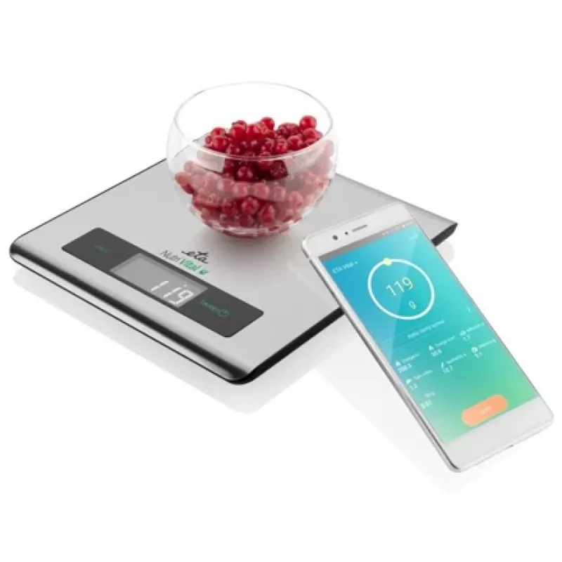 Electronic kitchen scale ETA Nutri Vital Metallic Rectangle — 5 kg capacity, 1 g accuracy, LCD