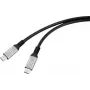 Renkforce USB-C Cable USB4 Plug Plug Black Aluminium-Plug (RF-6805036)