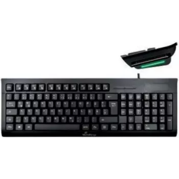 Keyboard MediaRange MROS114 Office USB QWERTZ German Black
