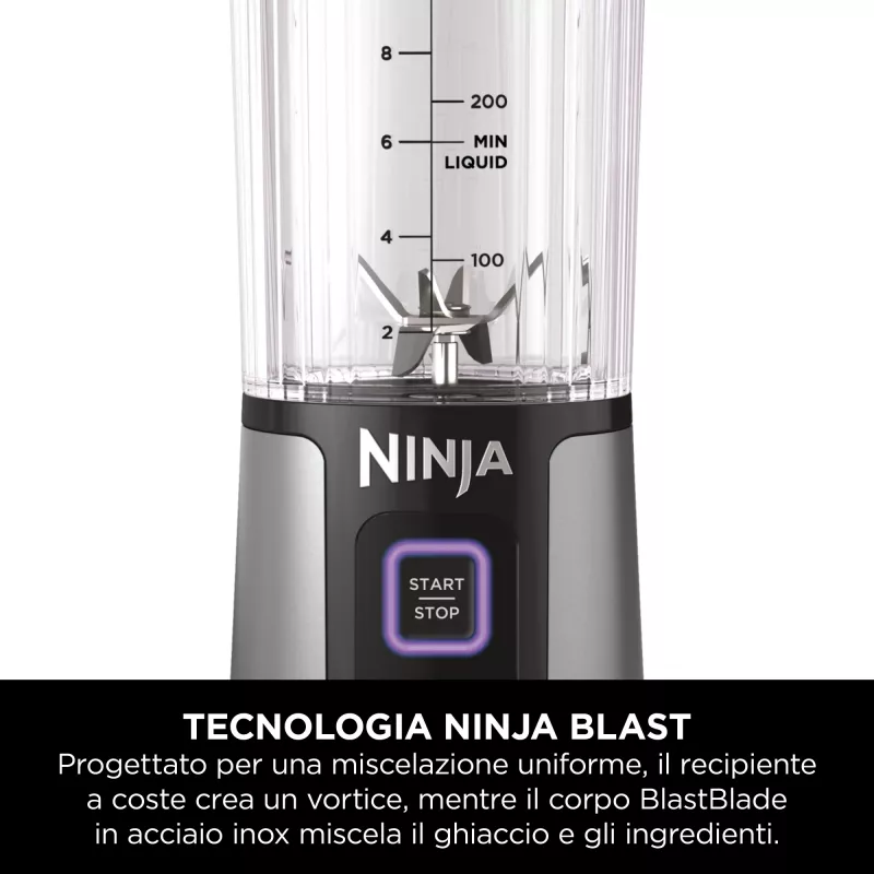 Sport blender Ninja Blast BC151EUNV — 0.53 L bowl, 14.4 W, battery-powered, blue