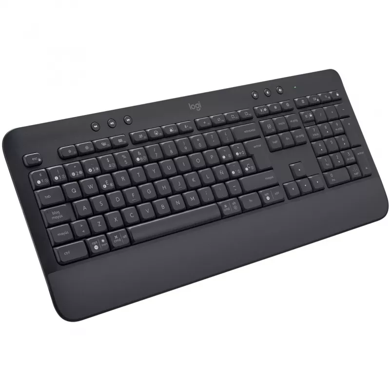 Logitech Signature K650 - Keyboard - Wireless - Bluetooth 5,1 - QWERTY - Spanish - Graphite (920-010917)