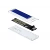 SSD enclosure DeLOCK 42620 External Enclosure for M.2 NVME PCIe SSD with USB Type-C female transparent