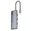 USB-C hub Tellur TLL321061 with PD 3.0 100W, HDMI output and 3× USB 3.0 ports