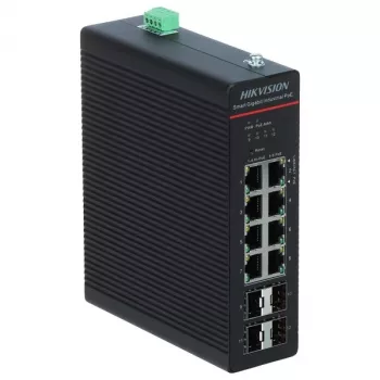 Managed Network Switch Hikvision DS-3T1512HP-SI-8P4F Gigabit Ethernet 8 Ports PoE