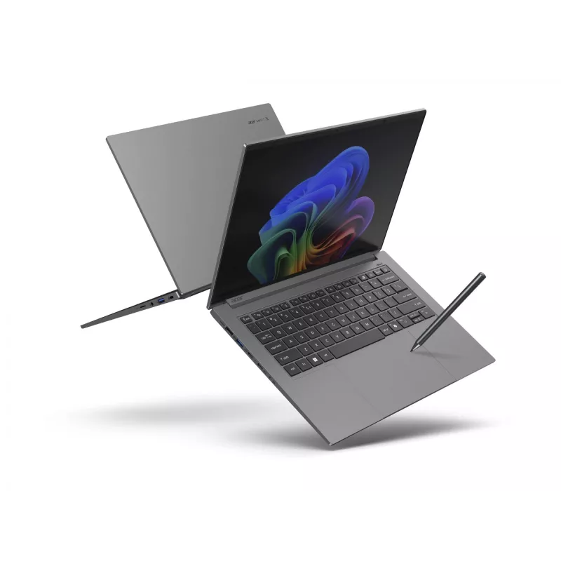 Laptop Acer Swift X 14 AI SFX14-61G — AMD Ryzen AI 9 365 2 GHz, GeForce RTX 5070, 32 GB RAM, 1.024 TB NVMe SSD (2× QLC), 14.5 inch 180° hinge, Windows 11 Home