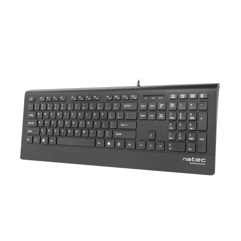 Wired keyboard NATEC BARRACUDA ES — compact layout, membrane switches, USB connection