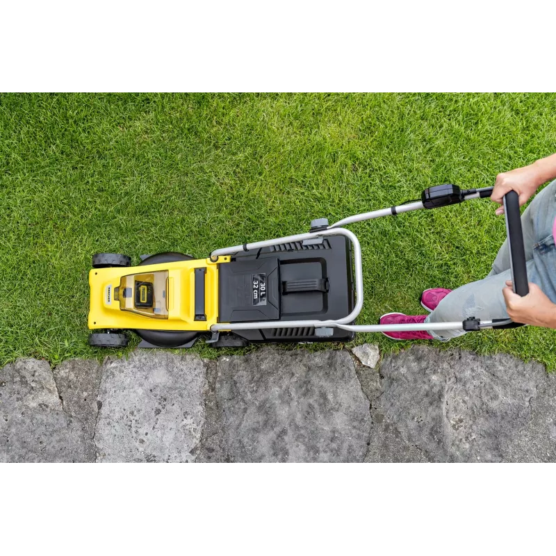 Battery-powered lawnmower KARCHER LMO 2-18 (1.445-400.0) Black, Yellow