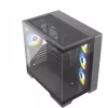 Silentware View A-RGB Black PC case VIEWBLACK — mid-tower chassis with A-RGB lighting