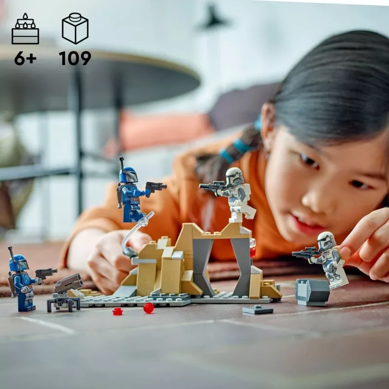 Construction toy LEGO Star Wars Ambush on Mandalore Battle Pack 75373 — 4 minifigures, 109 pieces, age 6+