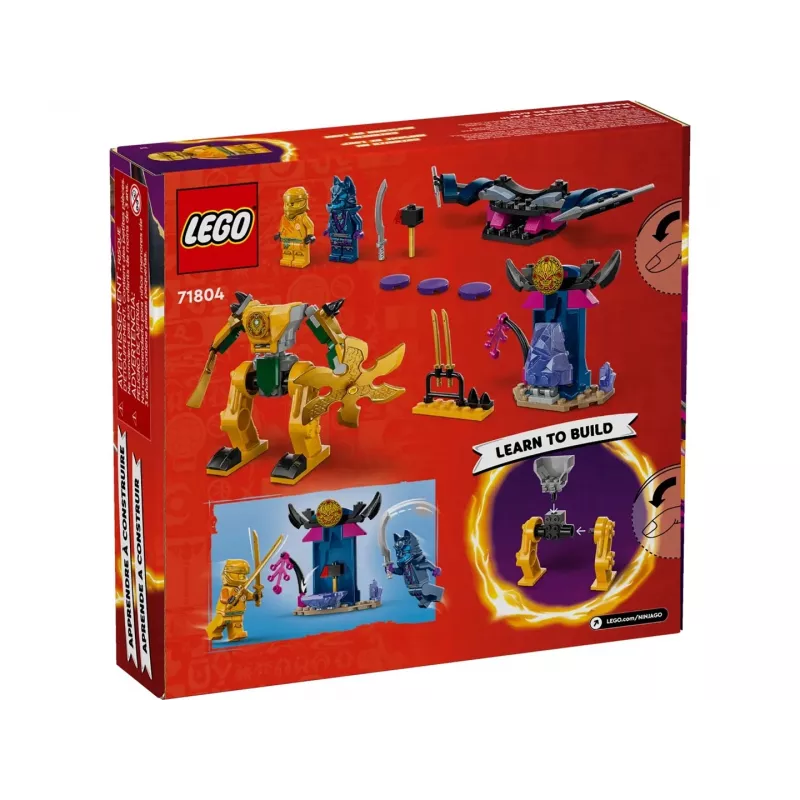 LEGO NINJAGO Arin’s Battle Mech Action Figure Ninja Toy for 4 Plus Year Old Boys Girls & Kids Dragons Rising Set with Arin Minifigure and Mini Kata