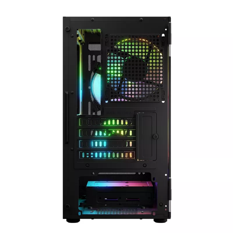 Computer Case Logic Concept Portos Mini ARGB Micro ATX Black