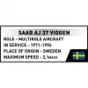 Cobi Blocks Saab AJ 37 Viggen 881 elements construction set