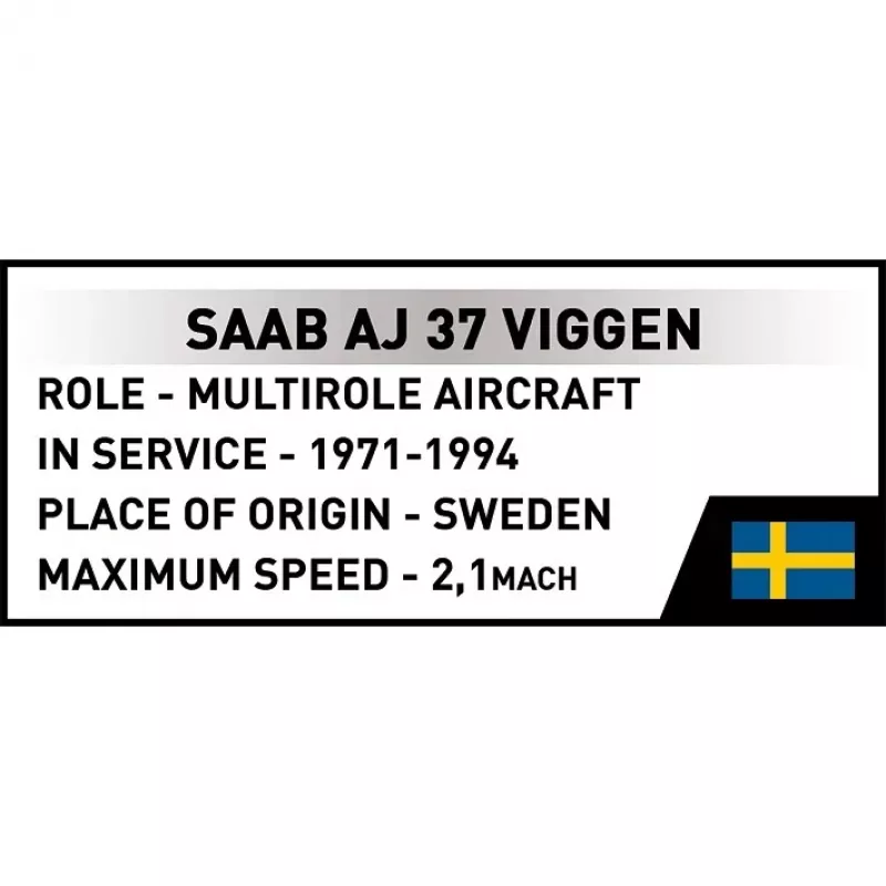 Cobi Blocks Saab AJ 37 Viggen 881 elements construction set