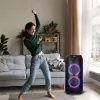 Portable speaker MANTA ATTIS SPK0802 120W, Bluetooth, wired input, rechargeable, FM, LED lights