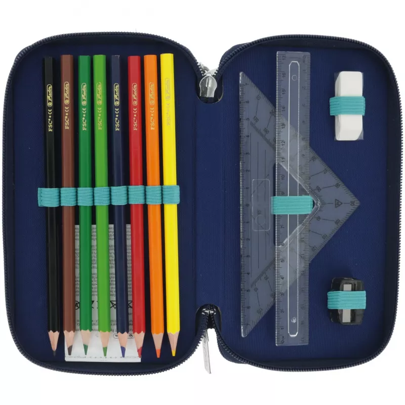 Herlitz TriCase Deep Ocean 31 pcs Blue Polyester 190x70x115 mm