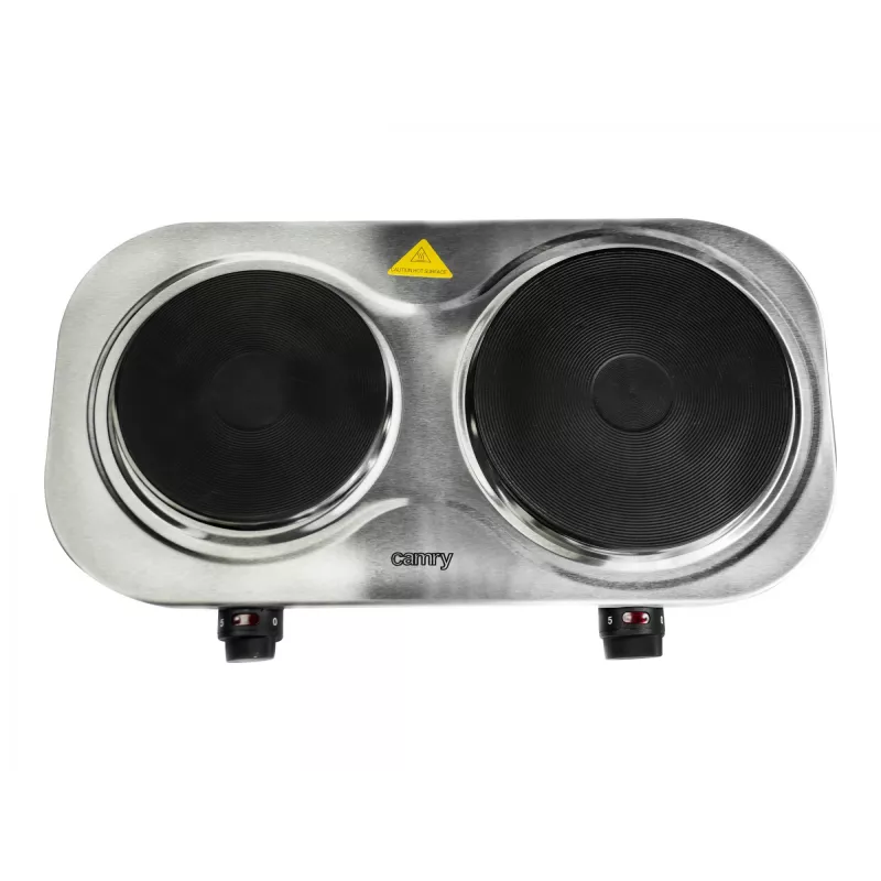Camry CR 6511 stove Freestanding Black,Stainless steel Electric