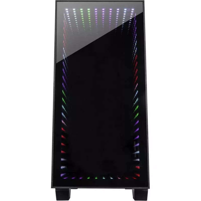 Chassis INTER-TECH X-608 INFINITY MICRO, microATX, RGB, Front and Side Tempered Glass, w/o PSU