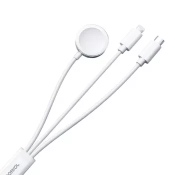 Magnetic Charger Joyroom S-IW008 Lightning USB-C 5V 1.2m White cable
