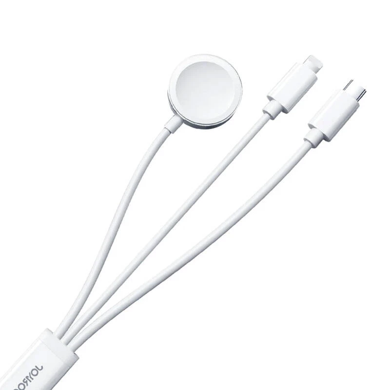 Magnetic Charger Joyroom S-IW008 Lightning USB-C 5V 1.2m White cable