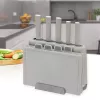 Maestro MR-1412-GREY Knife Set with Block and Cutting Board Set, Grey