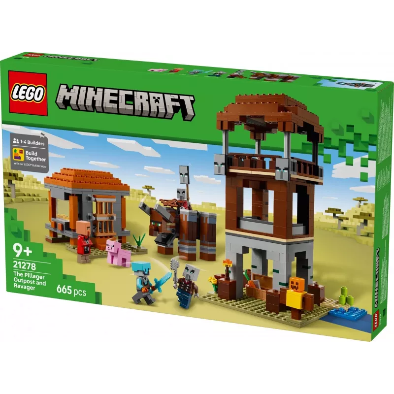 LEGO MINECRAFT 21278 The Pillager Outpost and Ravager
