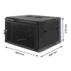 Qoltec - rack - 6U