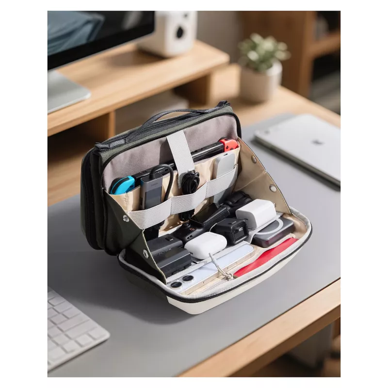 inateck Cable Bag 28cm * 17cm * 11,8cm olive