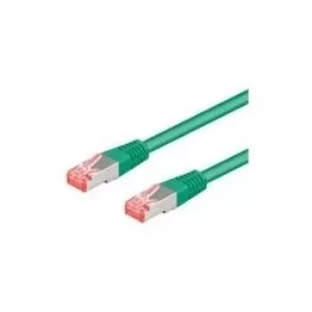 Wentronic Goobay CAT 6a Patch Cable, S/FTP (PiMF), Green, 2 m - LSZH Halogen-Free, Copper (93742)