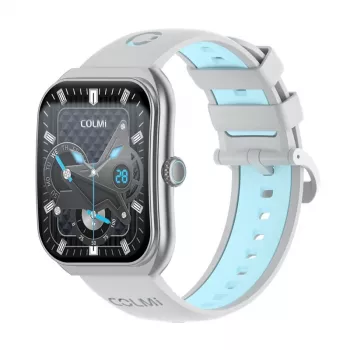 Smartwatch Colmi P86 Silver Bluetooth heart rate monitor, Silver casing