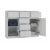 MALWA 2D6S WHITE CHEST OF DRAWERS