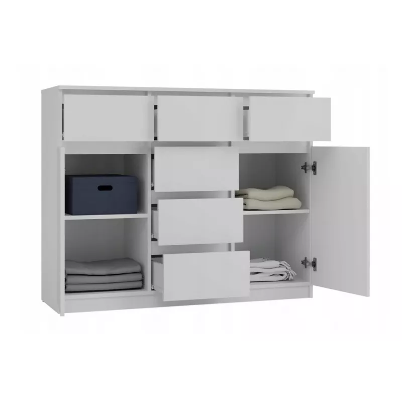 MALWA 2D6S WHITE CHEST OF DRAWERS