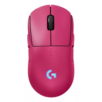 Logitech G PRO 2 - Mouse - Gaming - right- and left-handed - optical - 8 Buttons - Wireless, Wired - 2,4 GHz, USB - USB Logitech LIGHTSPEED Receiver - pink (910-007310)