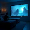 Projection screen MACLEAN MC-169 — freestanding/hanging polyester, 240×180 cm (4:3), 120 inch diagonal