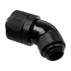 Alphacool HF Connector 45 degrees G1/4 inch AG to 16/10mm - Rotatable, black
