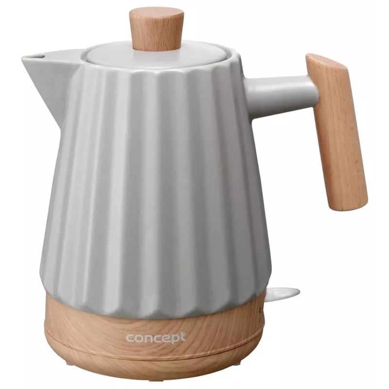 Concept RK0091 Ceramic electric kettle 1.5 l Light grey