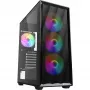 Computer Case Sharkoon VK4 Rainbow ATX Black