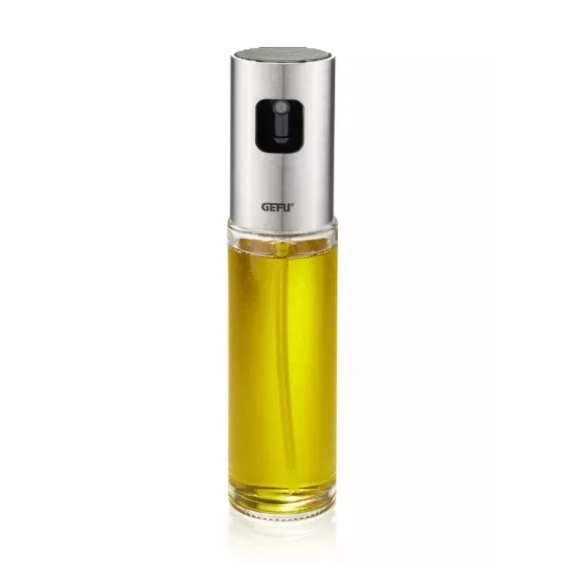 GEFU NEVA oil/vinegar dispenser 0.1 L Bottle Glass, Plastic, Stainless steel Stainless steel, Transparent