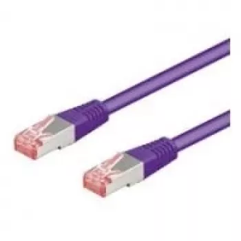 Wentronic Goobay CAT 6 Patch Cable, S/FTP (PiMF), Violet, 7.5 m - LSZH Halogen-Free, Copper (93545)