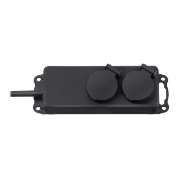 Brennenstuhl Extension socket IP44 2-way black 2,0mH07RN-F 3G1,5 - Extension Cord - AC 230 V - output connectors: 2 - 2 m (1159930)