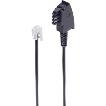telephone cable ShiverPeaks BS70006 6 m Black